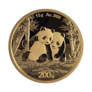 15 g China Panda Goldmünze