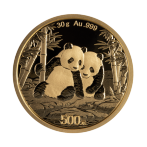 30 g China Panda Goldmünze