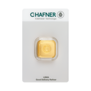 50 g Goldbarren C.Hafner gegossen