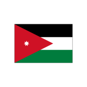 Nationalflagge von Jordanien
